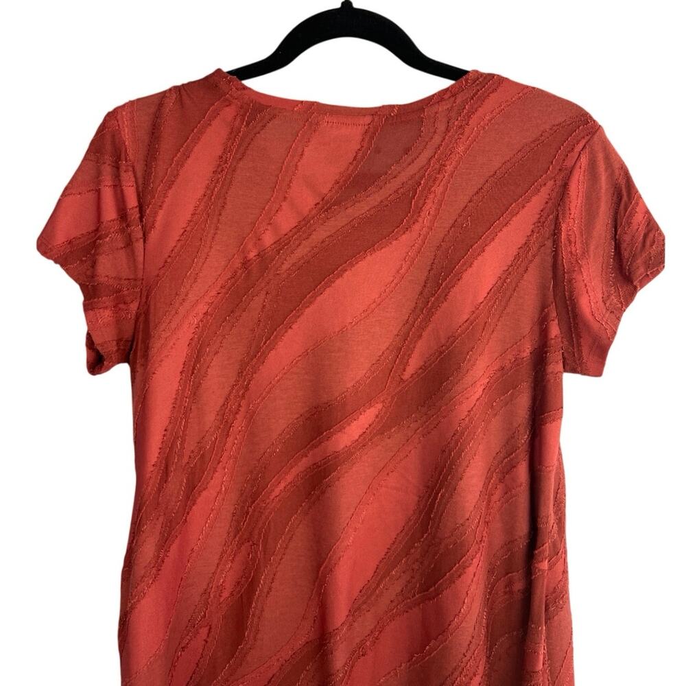 Simply Vera Vera Wang Textured Short Sleeve Tee Size S - Picture 6 of 7